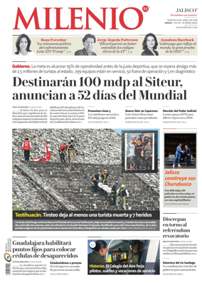 Cover of Milenio Jalisco
