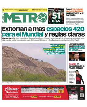 Cover of Publimetro Guadalajara