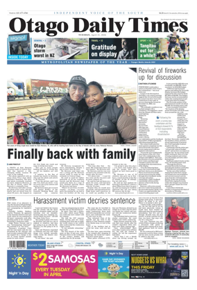 Cover of Otago Daily Times