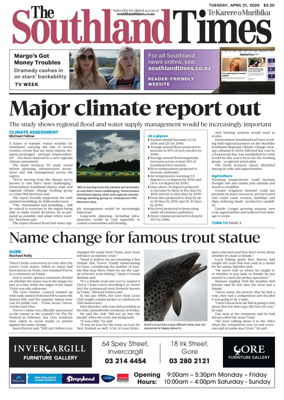 Cover of The Southland Times