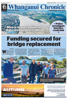 Cover of Whanganui Chronicle