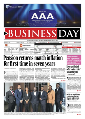 Cover of Business Day (Nigeria)