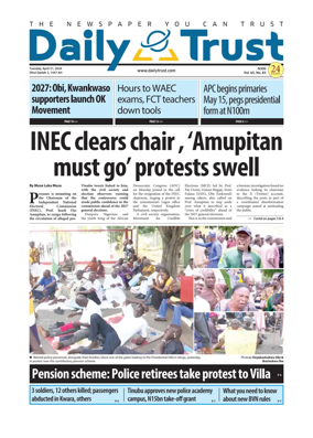 Cover of Daily Trust