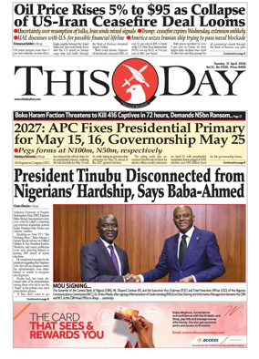 Cover of THISDAY