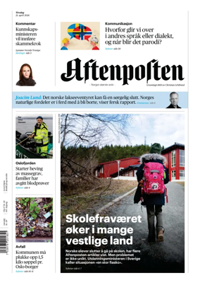 Cover of Aftenposten