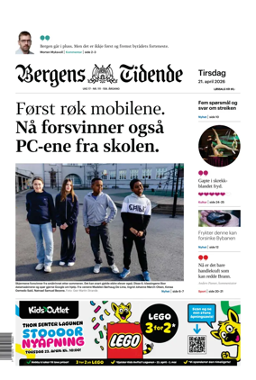 Cover of Bergens Tidende