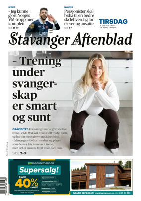 Cover of Stavanger Aftenblad