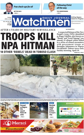 Cover of Watchmen Daily Journal
