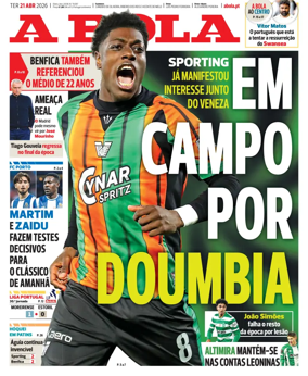 Cover of A BOLA (Portuguese)