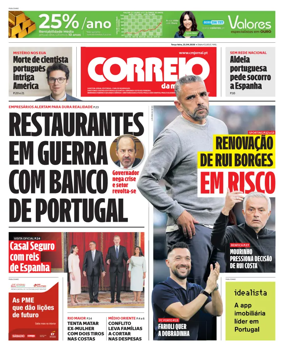 Cover of Correio da Manha