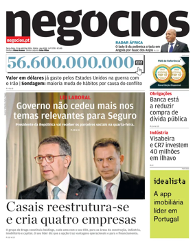 Cover of Jornal de Negocios