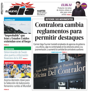 Cover of El Nuevo Dia