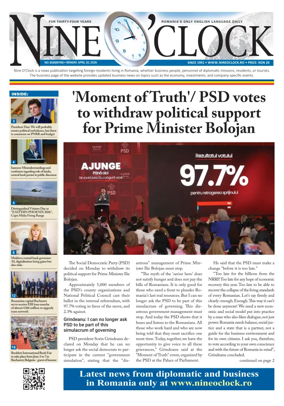 Cover of Nine o clock (Romania) Daily