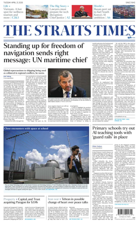 Cover of The Straits Times