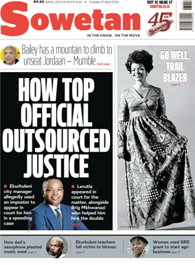 Cover of Sowetan