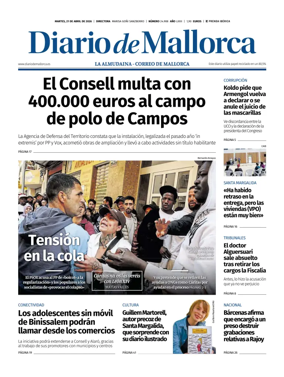 Cover of Diario de Mallorca