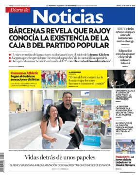 Cover of Diario de Noticias (Spain)