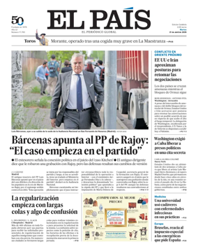 Cover of EL PAIS Catalunya