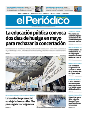 Cover of El Periodico Aragon