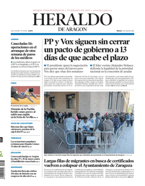Cover of Heraldo de Aragon