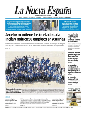 Cover of La Nueva Espana (Oviedo)