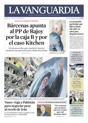 Cover of La Vanguardia
