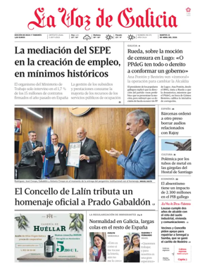 Cover of La Voz de Galicia (Deza)