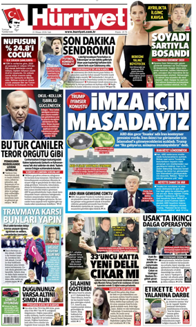 Cover of Hurriyet