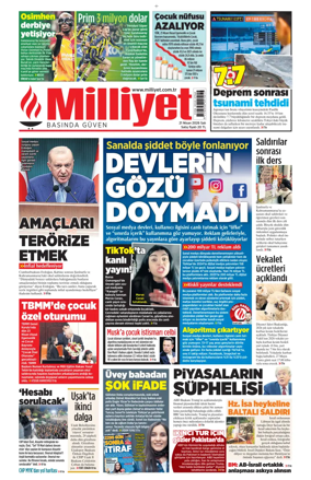 Cover of Milliyet