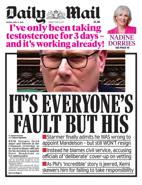Cover of Daily Mail