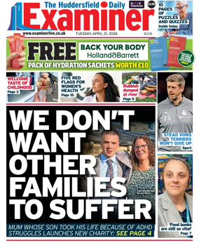 Cover of Huddersfield Daily Examiner