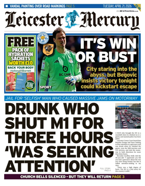 Cover of Leicester Mercury
