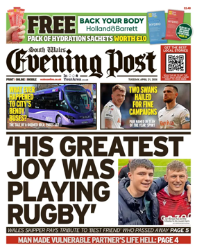 Cover of South Wales Evening Post