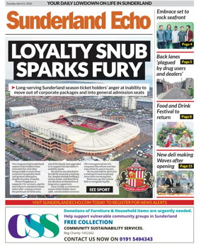 Cover of Sunderland Echo