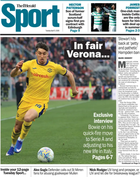 Cover of Herald Sport