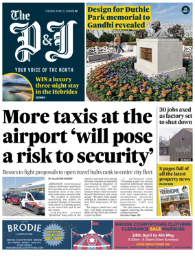 Cover of The Press and Journal (Aberdeen and Aberdeenshire)