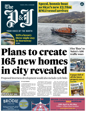 Cover of The Press and Journal (Inverness Highlands and Islands)