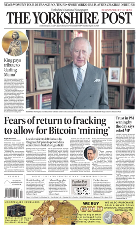 Cover of Yorkshire Post