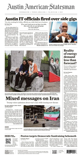 Cover of Austin American-Statesman