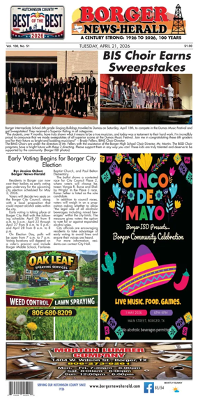 Cover of Borger News-Herald