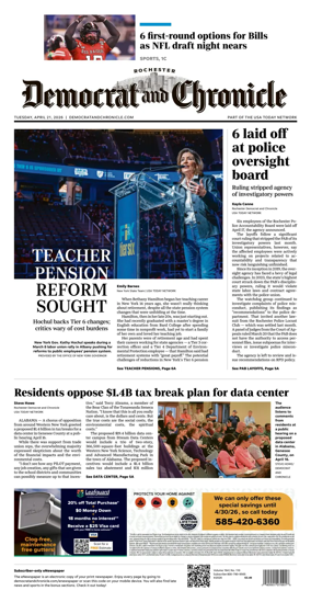 Cover of Democrat and Chronicle
