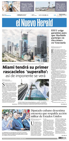 Cover of El Nuevo Herald