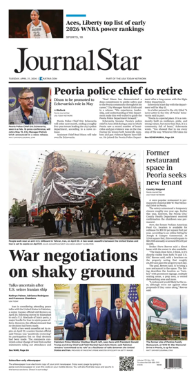 Cover of Journal Star (Peoria)