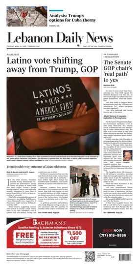Cover of Lebanon Daily News