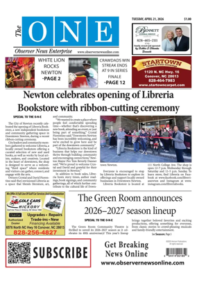 Cover of Observer News Enterprise