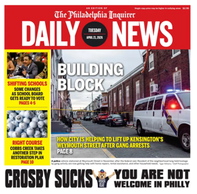 Cover of Philadelphia Daily News