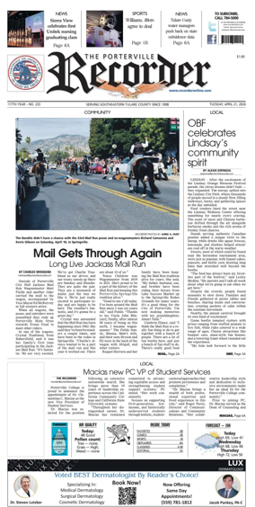 Cover of Porterville Recorder
