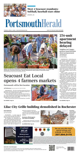 Cover of Portsmouth Herald