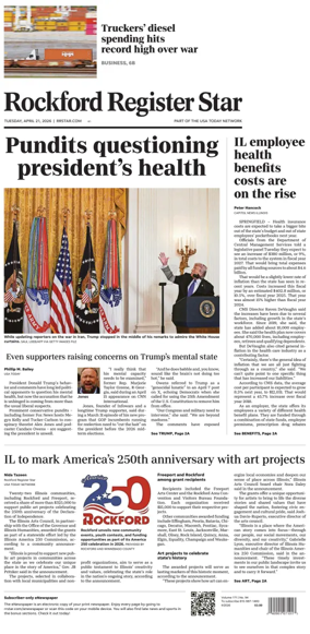 Cover of Rockford Register Star