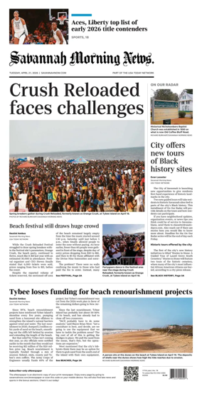 Cover of Savannah Morning News